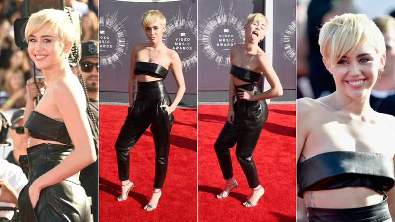 Illustration for article titled Glitter, Cleavage and Outlandish Outfits on the VMAs Red Carpet